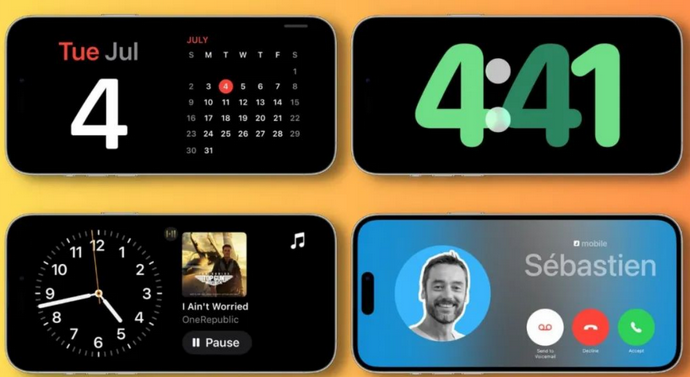 宜兴苹果手机维修分享iOS17横屏充电待机显示有什么好处 